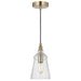 Generation Lighting. - P1449SB - One Light Mini Pendant - Loras - Satin Brass