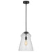 Generation Lighting. - P1459MBK - One Light Pendant - Loras - Midnight Black