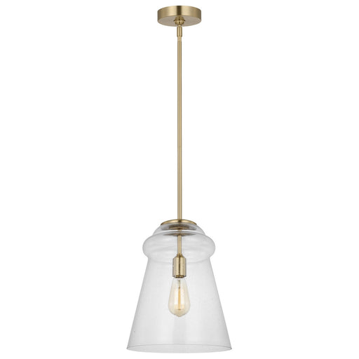 Generation Lighting. - P1459SB - One Light Pendant - Loras - Satin Brass