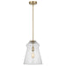 Generation Lighting. - P1459SB - One Light Pendant - Loras - Satin Brass