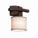 Justice Designs - FAB-8597-30-WHTE-DBRZ - One Light Wall Sconce - Textile - Dark Bronze