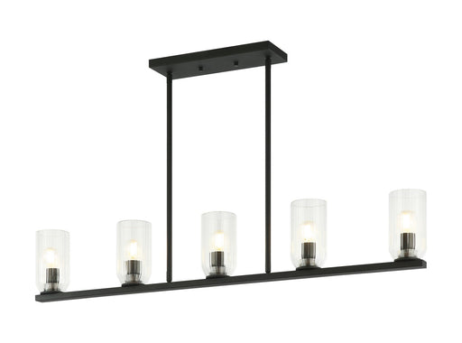 Matteo Lighting - C34005MB - Five Light Pendant - Westlock - Matte Black