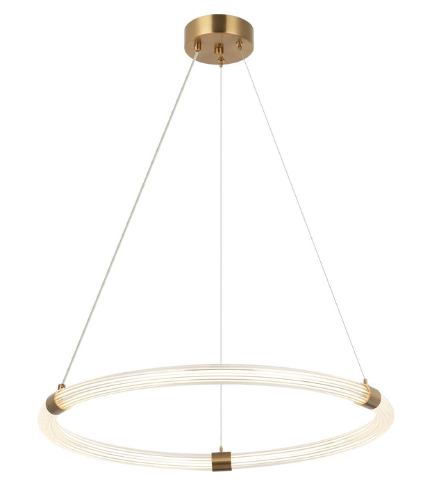 Matteo Lighting - C34824AG - LED Pendant - Inkara - Aged Gold Brass