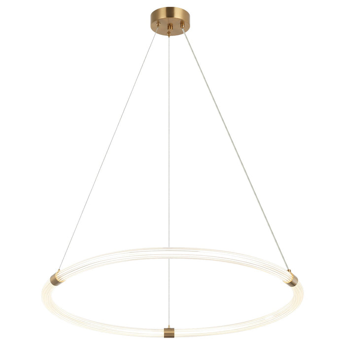 Matteo Lighting - C34832AG - LED Pendant - Inkara - Aged Gold Brass