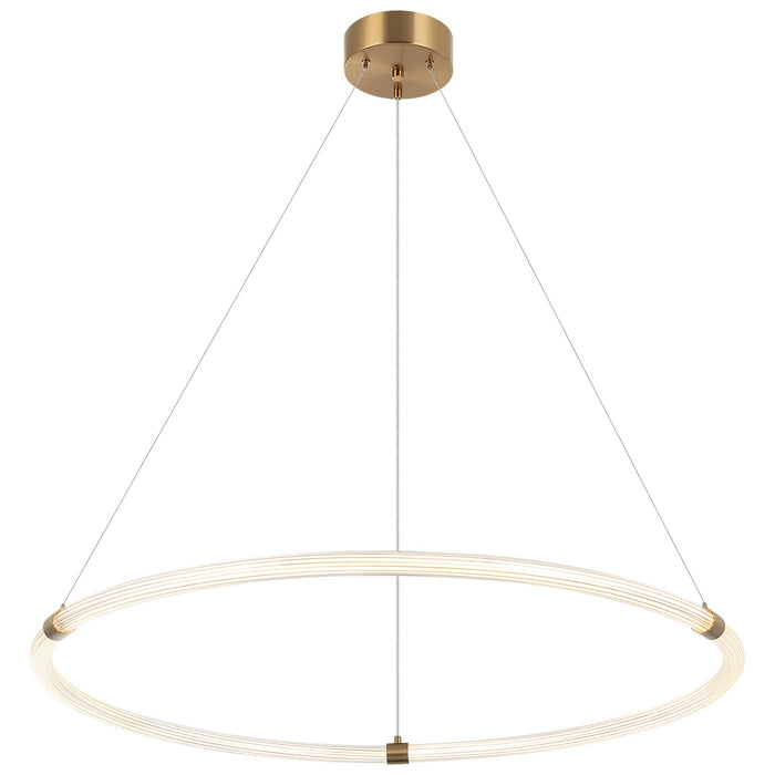 Matteo Lighting - C34840AG - LED Pendant - Inkara - Aged Gold Brass