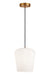 Matteo Lighting - C61001AGOP - One Light Pendant - Charismo - Aged Gold Brass