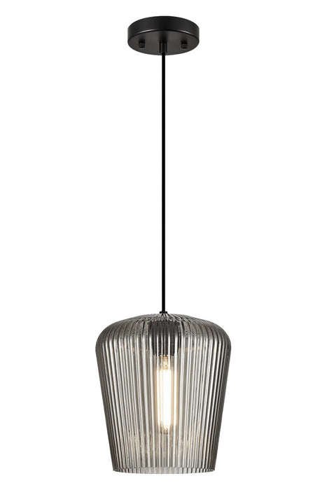 Matteo Lighting - C61001BKSM - One Light Pendant - Charismo - Black