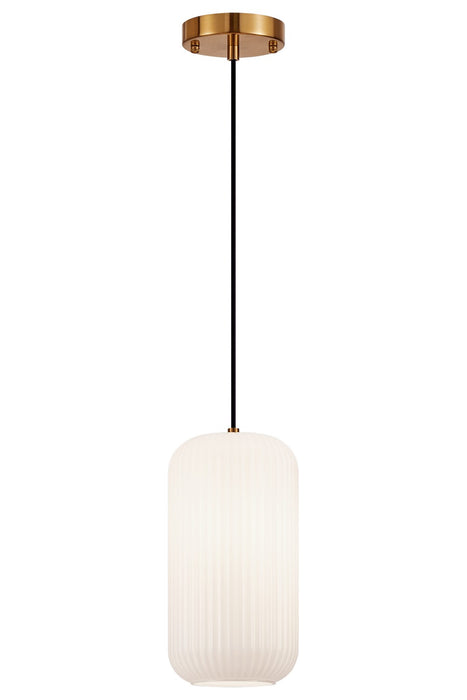 Matteo Lighting - C61002AGOP - One Light Pendant - Charismo - Aged Gold Brass