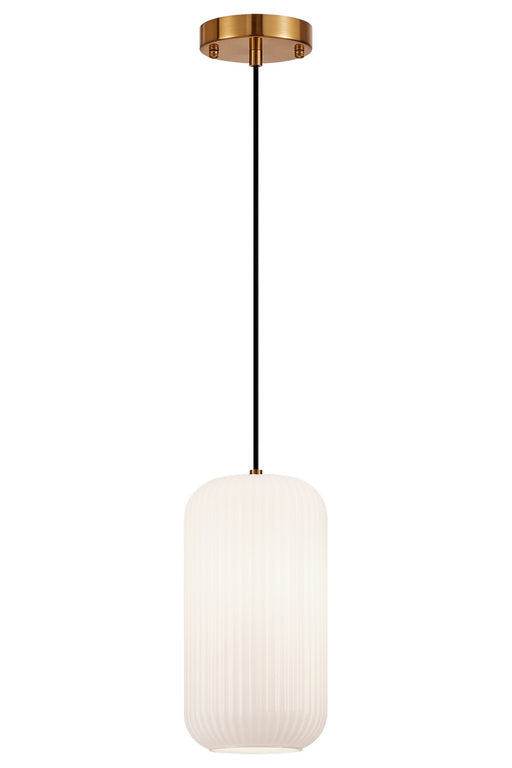 Matteo Lighting - C61002AGOP - One Light Pendant - Charismo - Aged Gold Brass