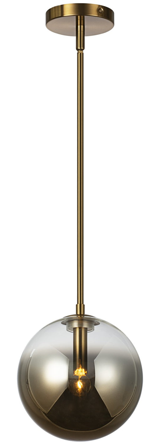 Matteo Lighting - C70711AGAG - One Light Pendant - Averley - Aged Gold Brass