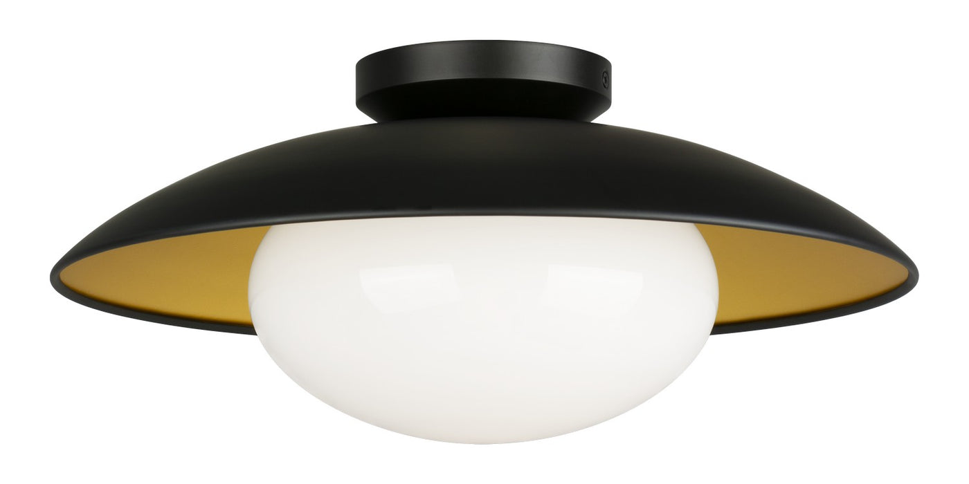 Matteo Lighting - M13121BKOP - One Light Ceiling Mount - Hatley - Black