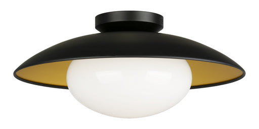 Matteo Lighting - M13121BKOP - One Light Ceiling Mount - Hatley - Black