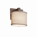 Justice Designs - FAB-8931-30-CREM-DBRZ - One Light Wall Sconce - Textile - Dark Bronze