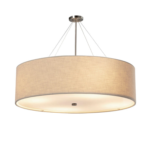 Textile 12 Light Pendant Brushed Nickel