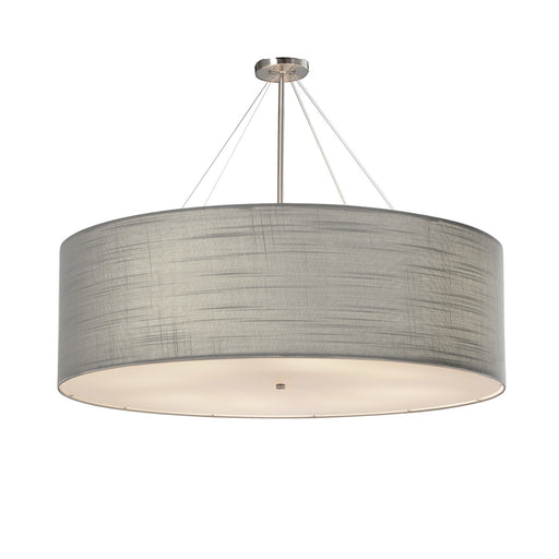 Textile 12 Light Pendant Brushed Nickel