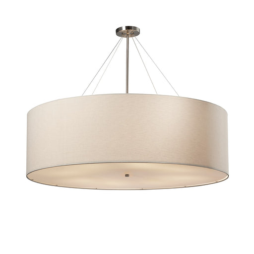 Textile 12 Light Pendant Brushed Nickel