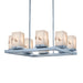 Justice Designs - FAL-7519W-NCKL - LED Outdoor Chandelier - LumenAria - Brushed Nickel