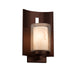 Justice Designs - FAL-7591W-10-DBRZ - One Light Outdoor Wall Sconce - LumenAria - Dark Bronze