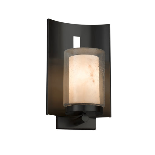 Justice Designs - FAL-7591W-10-MBLK - One Light Outdoor Wall Sconce - LumenAria - Matte Black