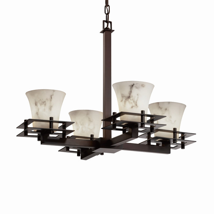 Justice Designs - FAL-8100-20-DBRZ-LED4-2800 - LED Chandelier - LumenAria - Dark Bronze