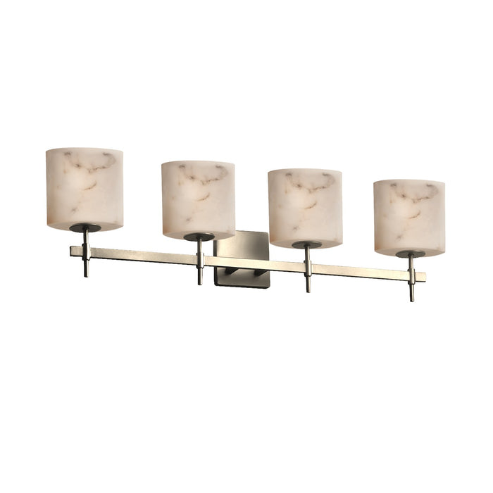 Justice Designs - FAL-8414-30-NCKL - Four Light Bath Bar - LumenAria - Brushed Nickel