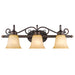 Golden - 4074-3 RBZ - Three Light Vanity Light - Belle Meade - Rubbed Bronze