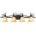 Golden - 4074-4 RBZ - Four Light Vanity - Belle Meade - Rubbed Bronze