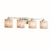 Justice Designs - FAL-8434-30-NCKL - Four Light Bath Bar - LumenAria - Brushed Nickel