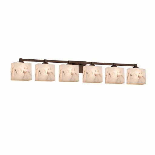 Justice Designs - FAL-8436-55-DBRZ - Six Light Bath Bar - LumenAria - Dark Bronze