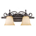 Golden - 4074-2 RBZ - Two Light Vanity - Belle Meade - Rubbed Bronze