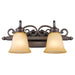 Golden - 4074-2 RBZ - Two Light Vanity - Belle Meade - Rubbed Bronze