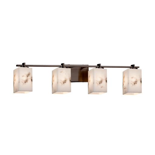 Justice Designs - FAL-8444-15-DBRZ - Four Light Bath Bar - LumenAria - Dark Bronze