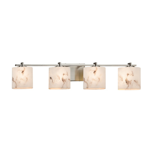 Justice Designs - FAL-8444-30-NCKL - Four Light Bath Bar - LumenAria - Brushed Nickel