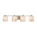 Justice Designs - FAL-8444-30-NCKL - Four Light Bath Bar - LumenAria - Brushed Nickel