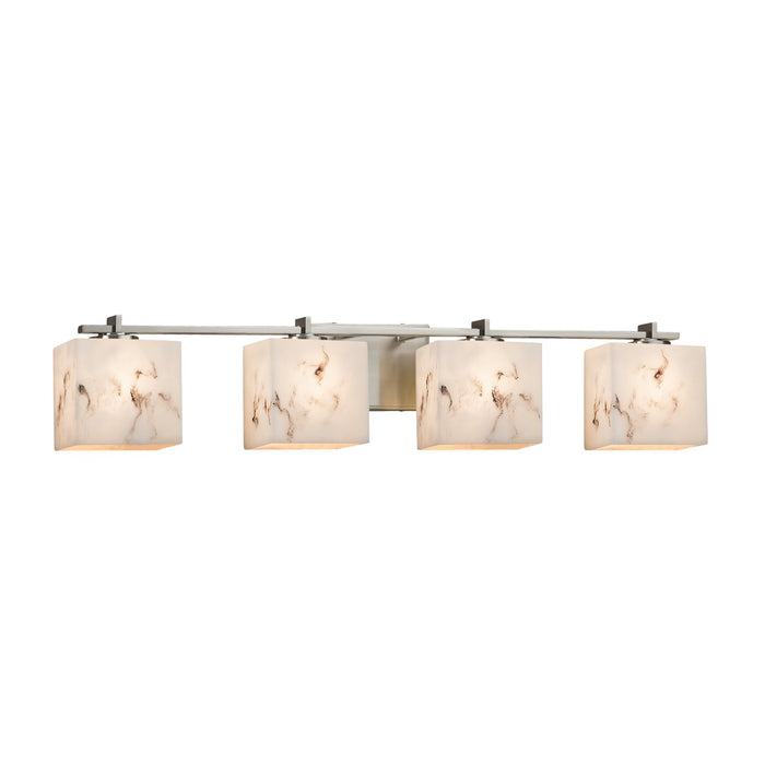 Justice Designs - FAL-8444-55-NCKL-LED4-2800 - LED Bath Bar - LumenAria - Brushed Nickel