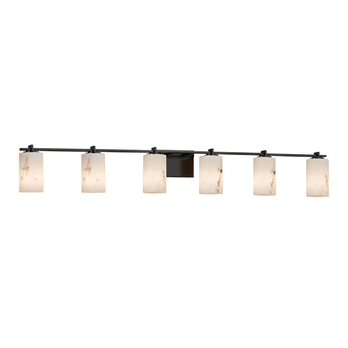 Justice Designs - FAL-8446-10-MBLK-LED6-4200 - LED Bath Bar - LumenAria - Matte Black