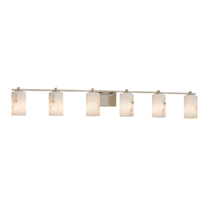 Justice Designs - FAL-8446-10-NCKL-LED6-4200 - LED Bath Bar - LumenAria - Brushed Nickel