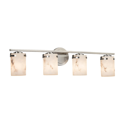 Justice Designs - FAL-8454-10-NCKL-LED4-2800 - LED Bath Bar - LumenAria - Brushed Nickel