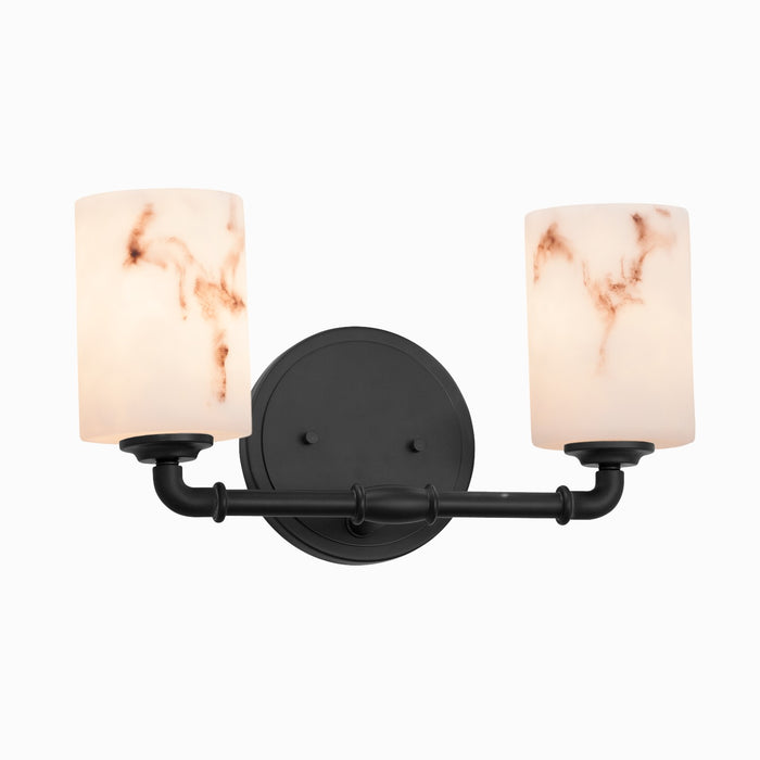 Justice Designs - FAL-8462-10-MBLK-LED2-1400 - LED Bath Bar - LumenAria - Matte Black