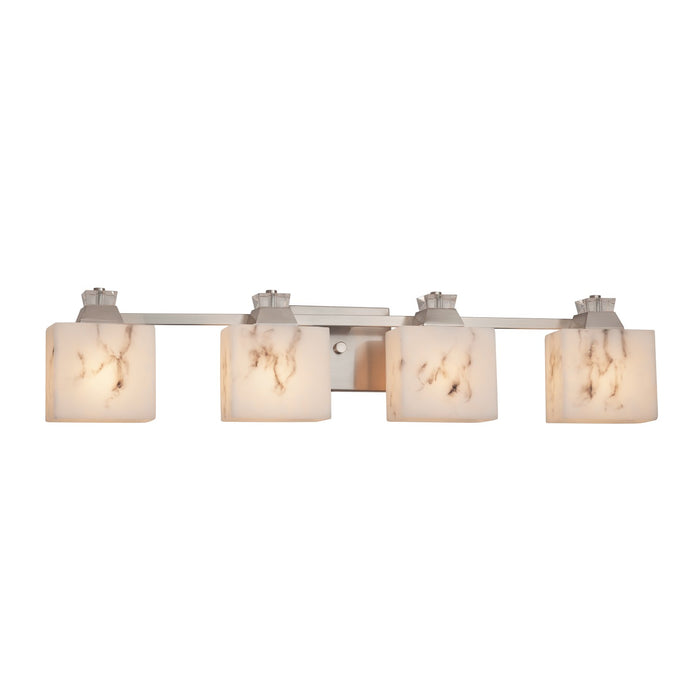 Justice Designs - FAL-8474-55-NCKL-LED4-2800 - LED Bath Bar - LumenAria - Brushed Nickel