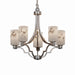 Justice Designs - FAL-8500-10-NCKL-LED5-3500 - LED Chandelier - LumenAria - Brushed Nickel