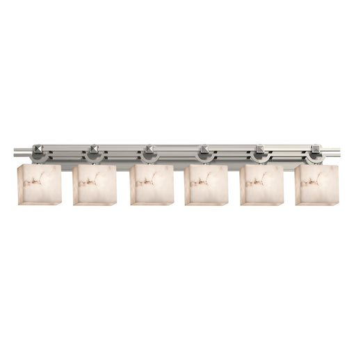 Justice Designs - FAL-8506-55-NCKL - Six Light Bath Bar - LumenAria - Brushed Nickel