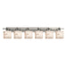 Justice Designs - FAL-8506-55-NCKL - Six Light Bath Bar - LumenAria - Brushed Nickel