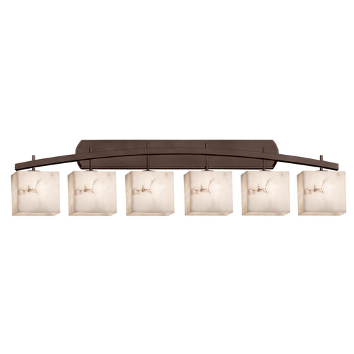 Justice Designs - FAL-8596-55-DBRZ - Six Light Bath Bar - LumenAria - Dark Bronze