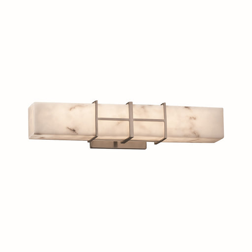 Justice Designs - FAL-8640-NCKL - LED Linear Bath Bar - LumenAria - Brushed Nickel