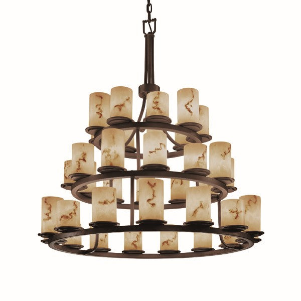 Justice Designs - FAL-8712-10-DBRZ-LED36-25200 - LED Chandelier - LumenAria - Dark Bronze