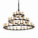 Justice Designs - FAL-8714-12-DBRZ - 45 Light Chandelier - LumenAria - Dark Bronze