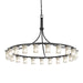 Justice Designs - FAL-8736-10-MBLK - 21 Light Chandelier - LumenAria - Matte Black