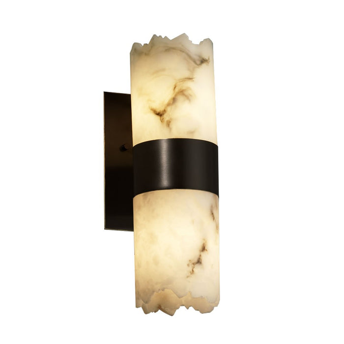 Justice Designs - FAL-8762-12-MBLK-LED2-1400 - LED Wall Sconce - LumenAria - Matte Black