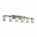 Justice Designs - FAL-8786-10-NCKL - Six Light Bath Bar - LumenAria - Brushed Nickel